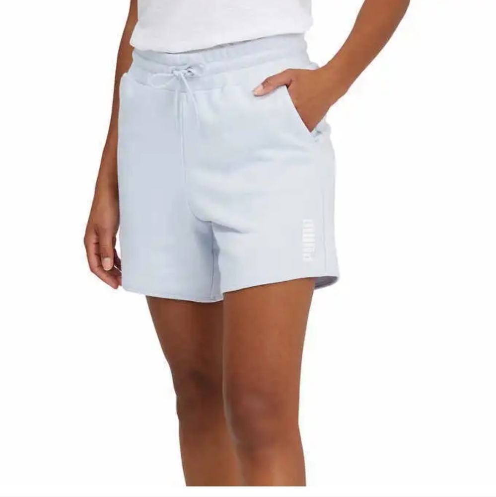 Puma Women's Modern Basics French Terry Blend Shorts Blue XL